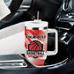 Afro Basketball Tunisia Custom Tumbler With Handle Go Eagles of Carthage - African Pride