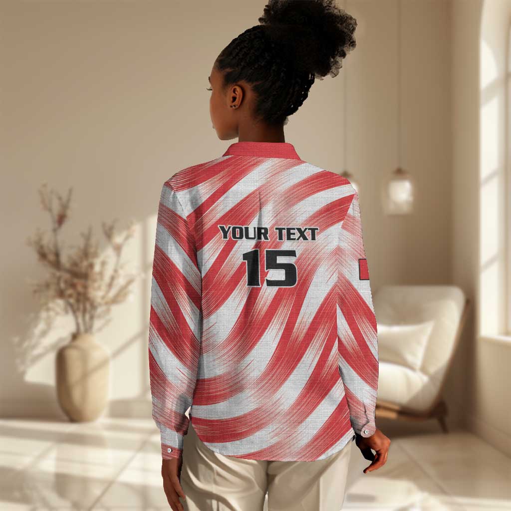 Afro Basketball Tunisia Custom Women Casual Shirt Go Eagles of Carthage - African Pride