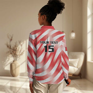 Afro Basketball Tunisia Custom Women Casual Shirt Go Eagles of Carthage - African Pride