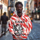 Afro Basketball Tunisia Custom Zip Hoodie Go Eagles of Carthage - African Pride