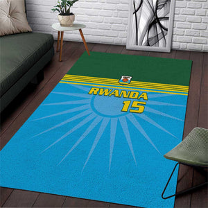 Afro Basketball Rwanda Custom Area Rug Go Champions - African Pride