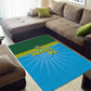 Afro Basketball Rwanda Custom Area Rug Go Champions - African Pride