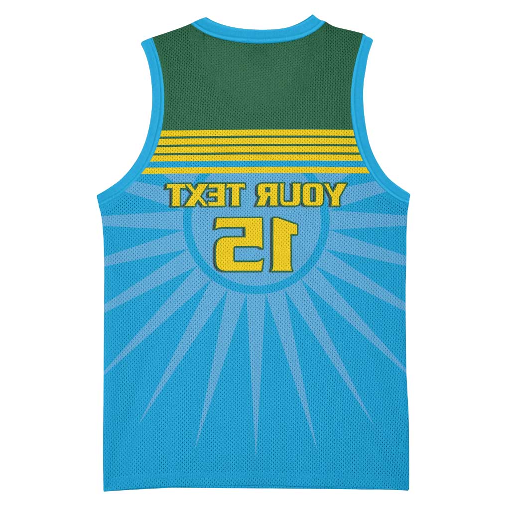 Afro Basketball Rwanda Custom Basketball Jersey Go Champions - African Pride