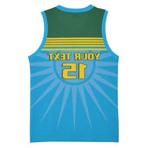 Afro Basketball Rwanda Custom Basketball Jersey Go Champions - African Pride