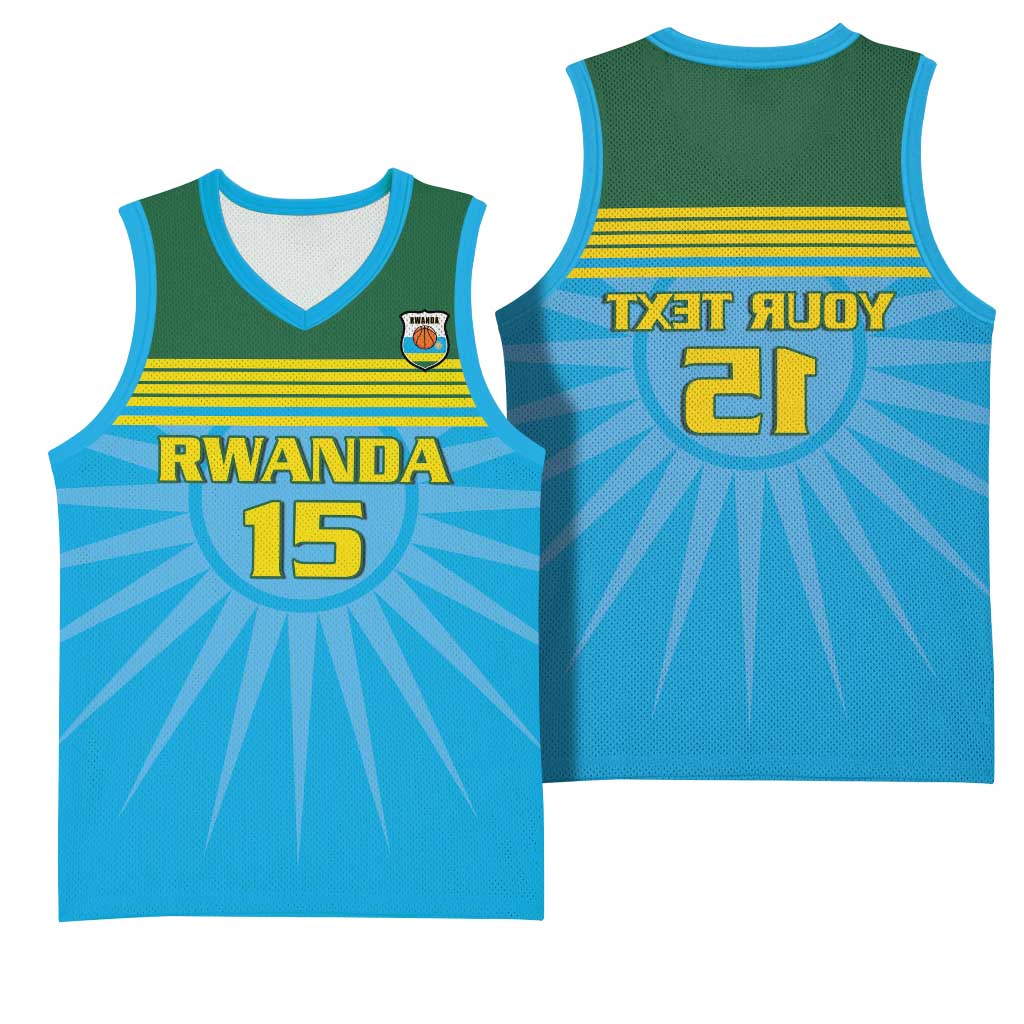 Afro Basketball Rwanda Custom Basketball Jersey Go Champions - African Pride