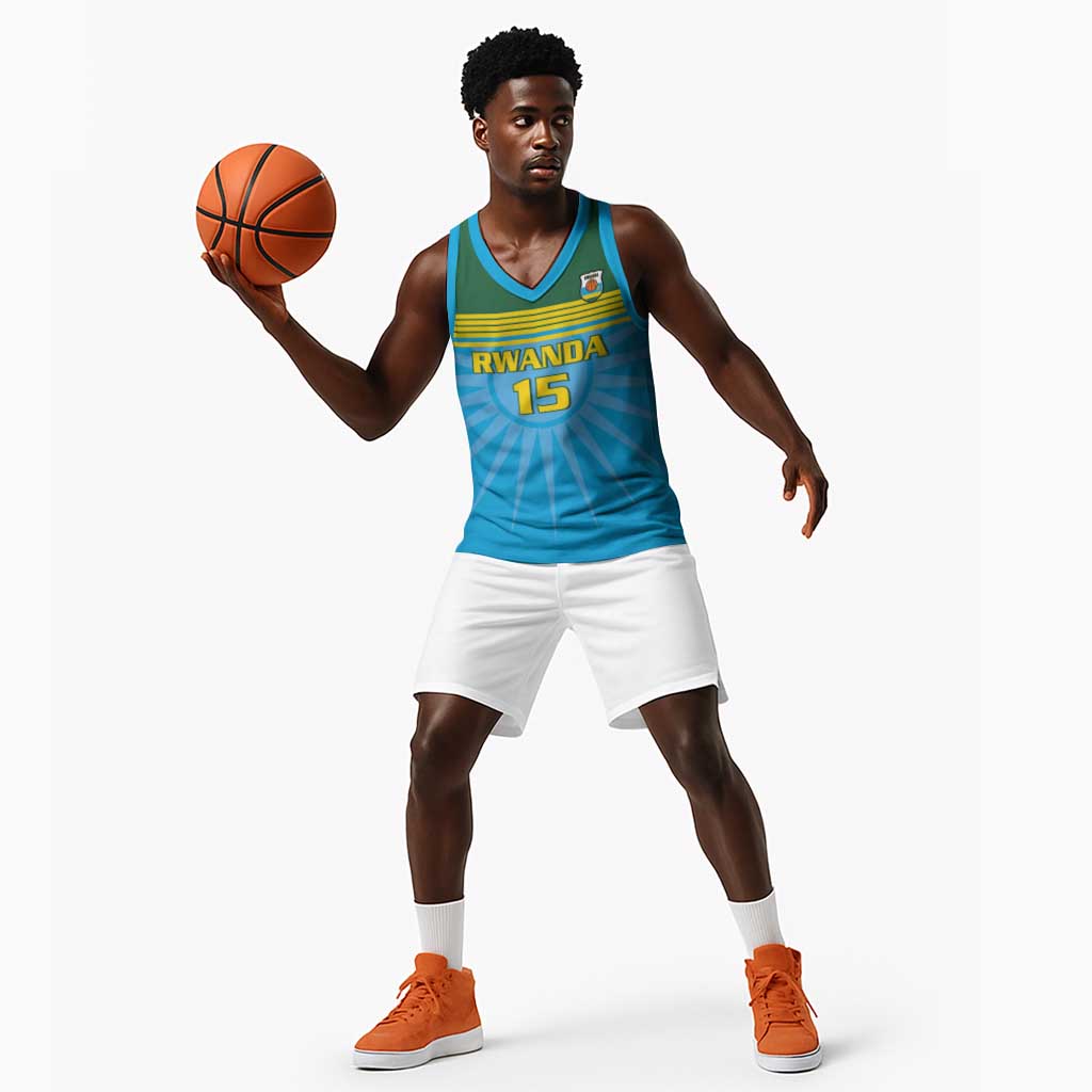 Afro Basketball Rwanda Custom Basketball Jersey Go Champions - African Pride