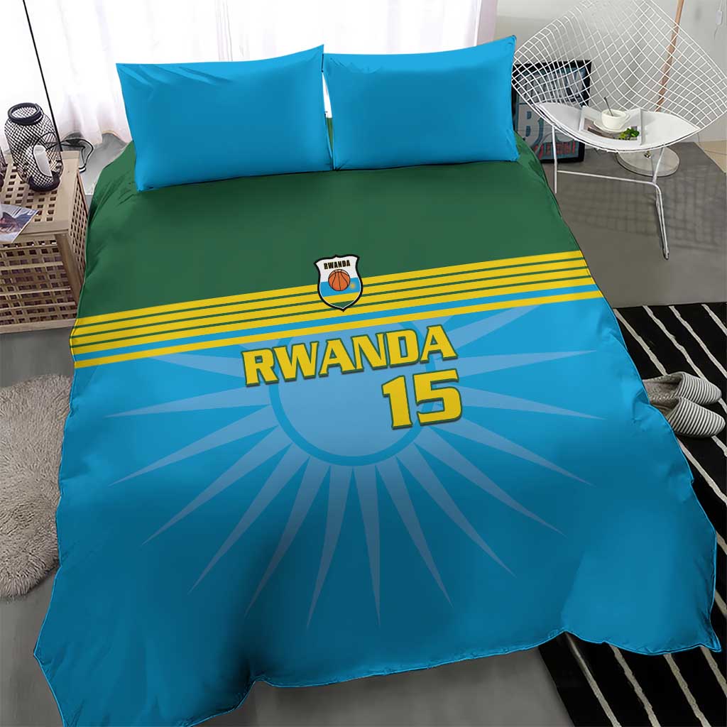 Afro Basketball Rwanda Custom Bedding Set Go Champions - African Pride