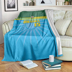 Afro Basketball Rwanda Custom Blanket Go Champions - African Pride