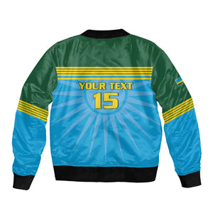 Afro Basketball Rwanda Custom Bomber Jacket Go Champions - African Pride