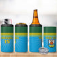 Afro Basketball Rwanda Custom 4 in 1 Can Cooler Tumbler Go Champions - African Pride