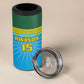 Afro Basketball Rwanda Custom 4 in 1 Can Cooler Tumbler Go Champions - African Pride
