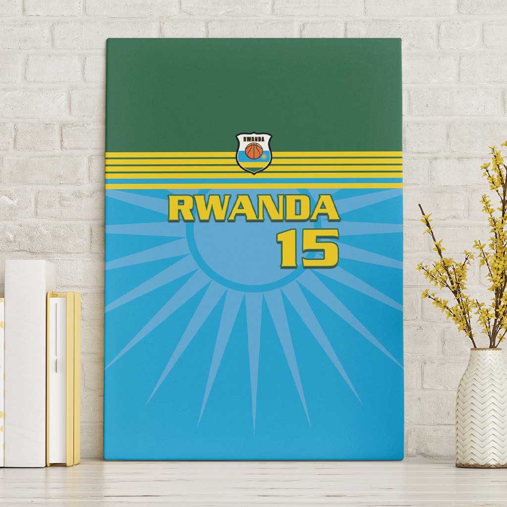 Afro Basketball Rwanda Custom Canvas Wall Art Go Champions - African Pride