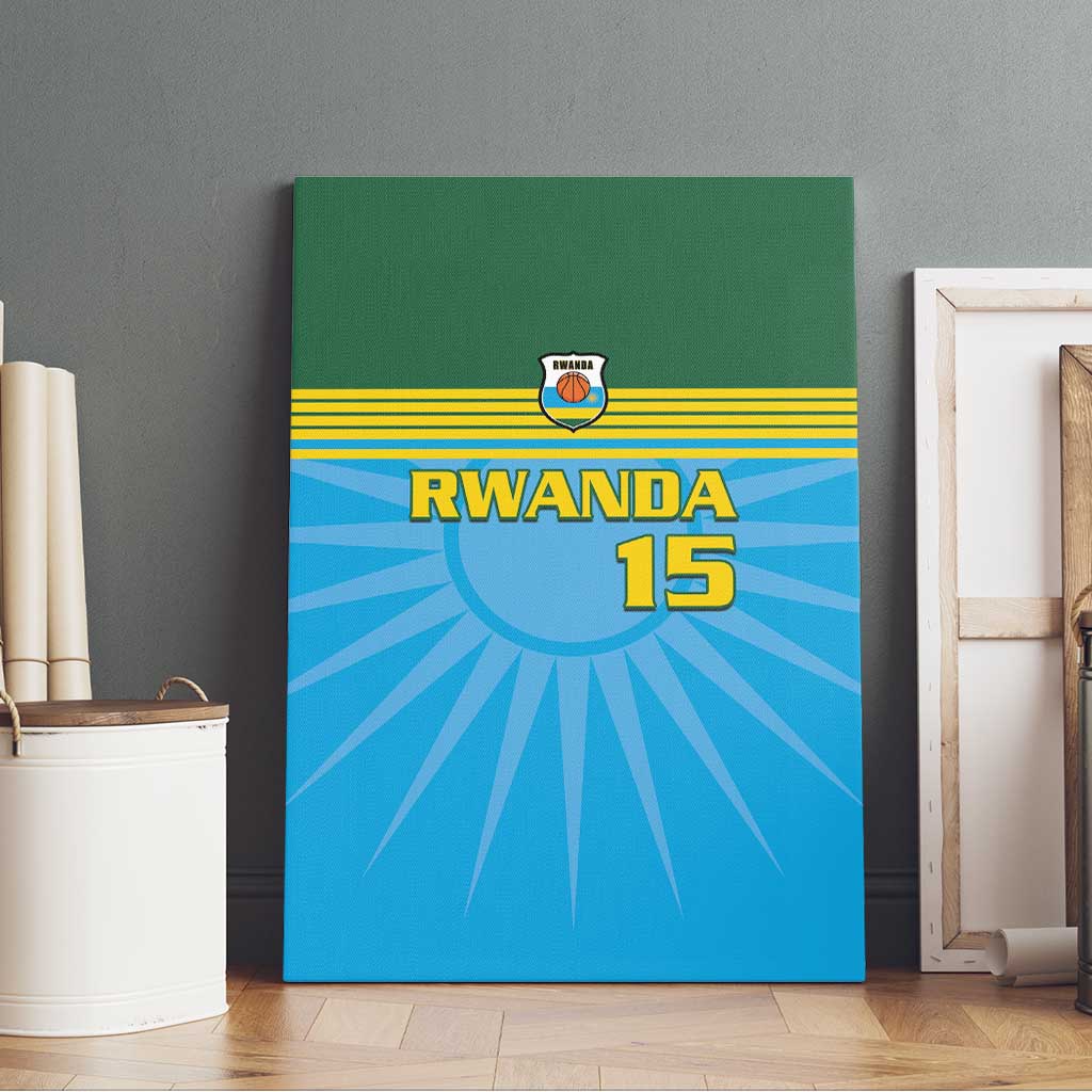 Afro Basketball Rwanda Custom Canvas Wall Art Go Champions - African Pride
