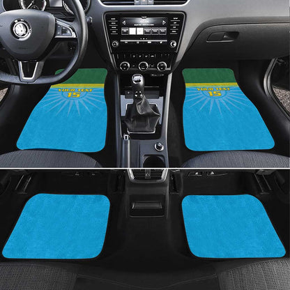 Afro Basketball Rwanda Custom Car Mats Go Champions - African Pride