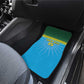 Afro Basketball Rwanda Custom Car Mats Go Champions - African Pride