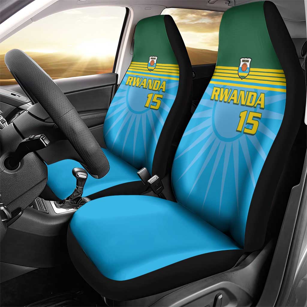 Afro Basketball Rwanda Custom Car Seat Cover Go Champions - African Pride