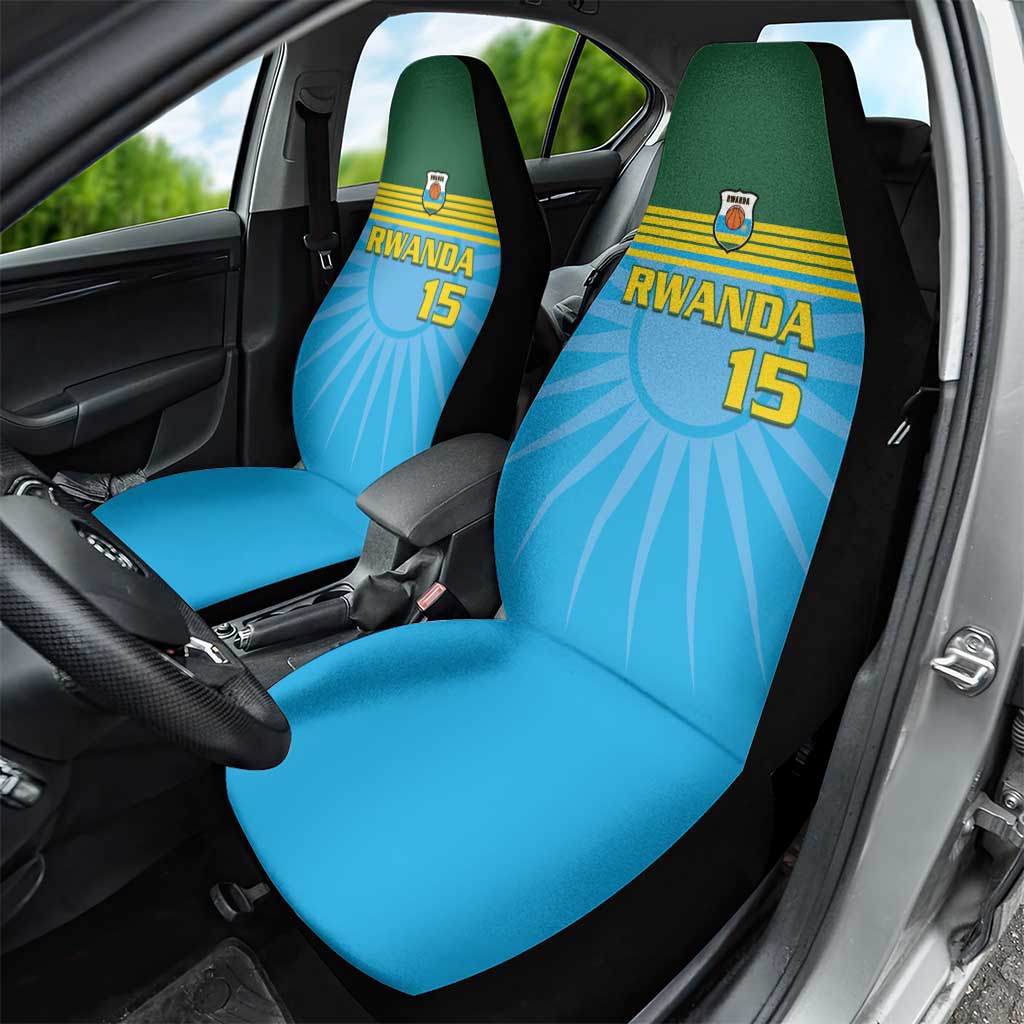 Afro Basketball Rwanda Custom Car Seat Cover Go Champions - African Pride