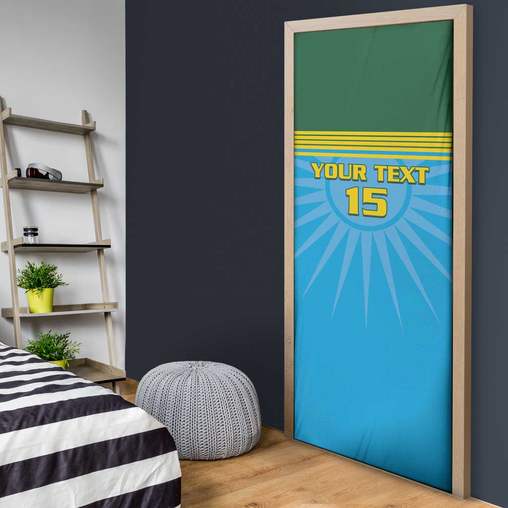 Custom Rwanda Basketball Door Cover Go Champions