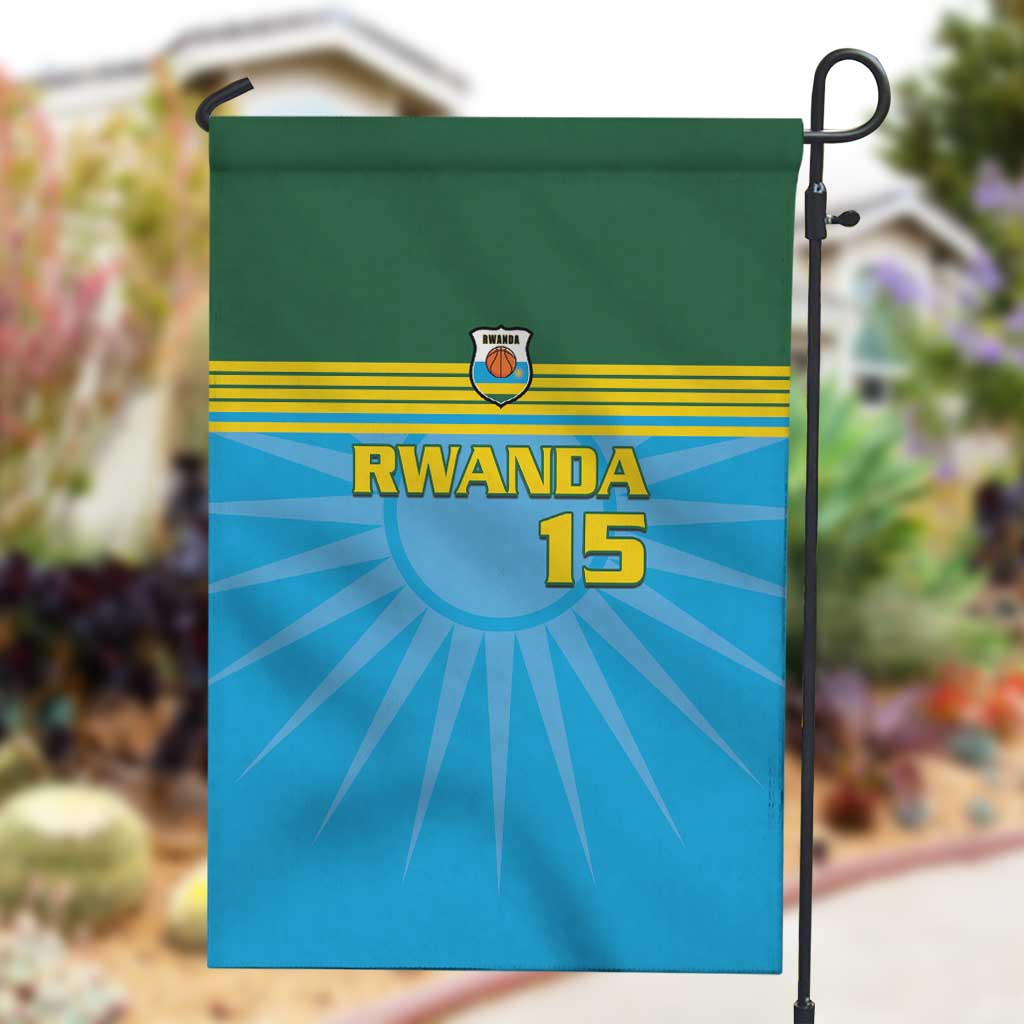 Afro Basketball Rwanda Custom Garden Flag Go Champions - African Pride