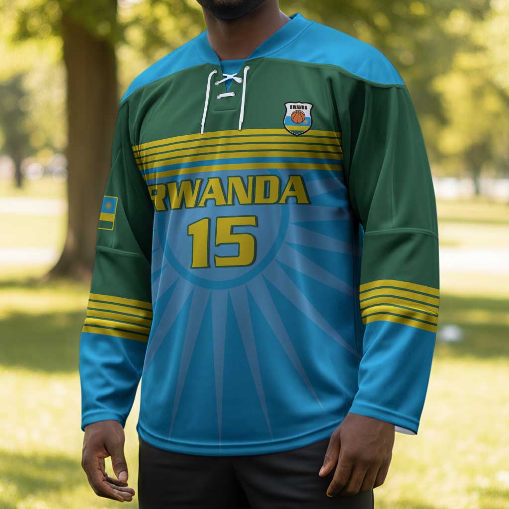 Custom Rwanda Basketball Hockey Jersey Go Champions