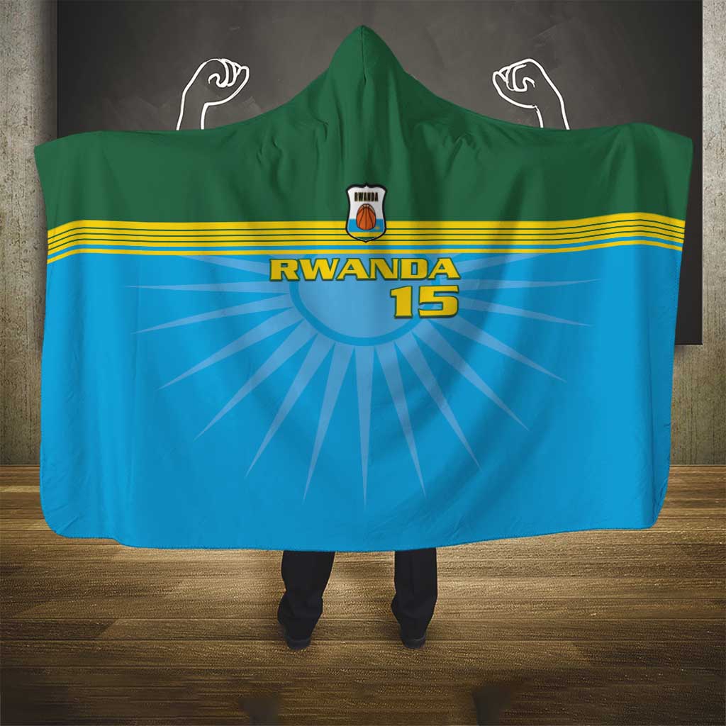 Afro Basketball Rwanda Custom Hooded Blanket Go Champions - African Pride