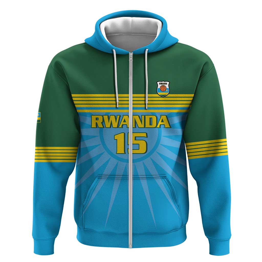 Afro Basketball Rwanda Custom Hoodie Go Champions - African Pride