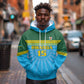 Afro Basketball Rwanda Custom Hoodie Go Champions - African Pride