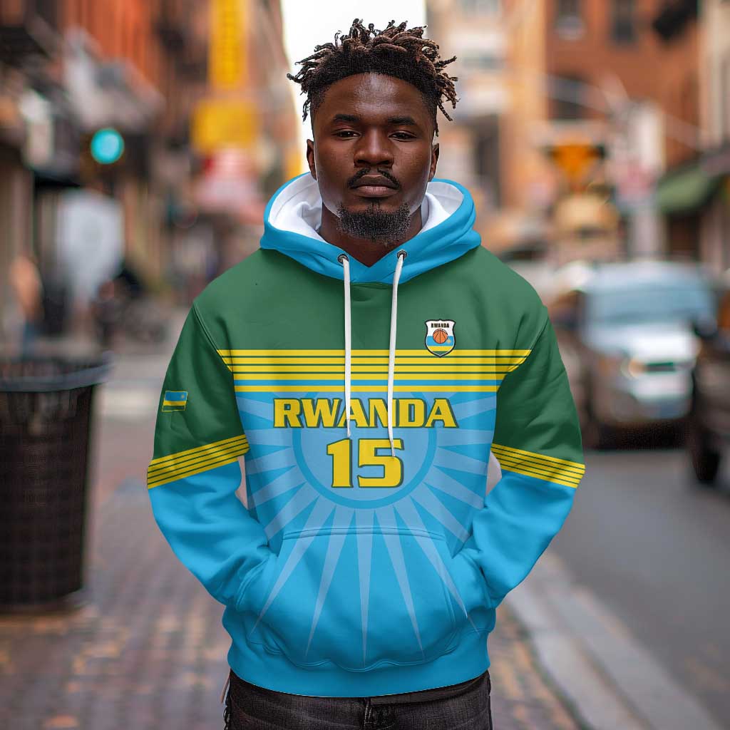 Afro Basketball Rwanda Custom Hoodie Go Champions - African Pride