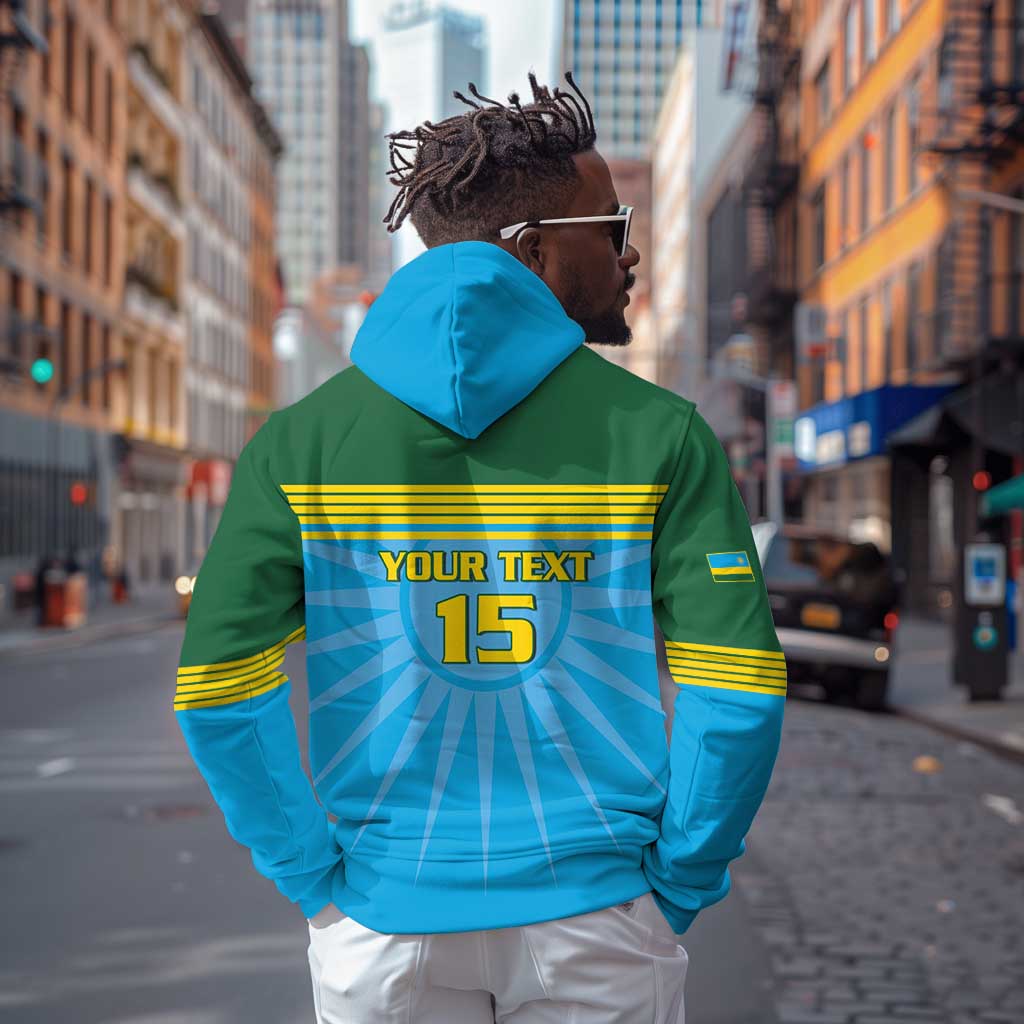 Afro Basketball Rwanda Custom Hoodie Go Champions - African Pride