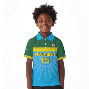Afro Basketball Rwanda Custom Kid Polo Shirt Go Champions - African Pride