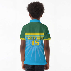 Afro Basketball Rwanda Custom Kid Polo Shirt Go Champions - African Pride