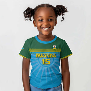 Afro Basketball Rwanda Custom Kid T shirt Go Champions - African Pride