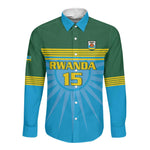 Afro Basketball Rwanda Custom Long Sleeve Button Shirt Go Champions - African Pride