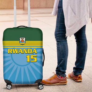 Afro Basketball Rwanda Custom Luggage Cover Go Champions - African Pride