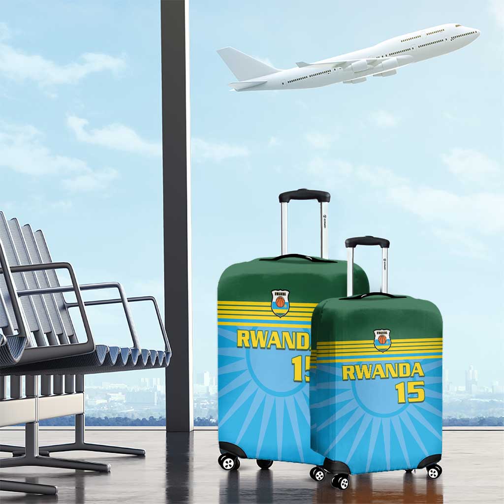 Afro Basketball Rwanda Custom Luggage Cover Go Champions - African Pride