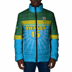 Custom Rwanda Basketball Padded Jacket Go Champions