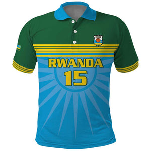 Afro Basketball Rwanda Custom Polo Shirt Go Champions - African Pride