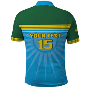 Afro Basketball Rwanda Custom Polo Shirt Go Champions - African Pride