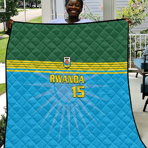 Afro Basketball Rwanda Custom Quilt Go Champions - African Pride
