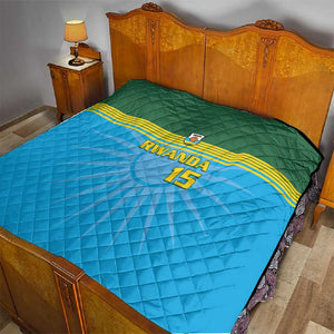 Afro Basketball Rwanda Custom Quilt Go Champions - African Pride