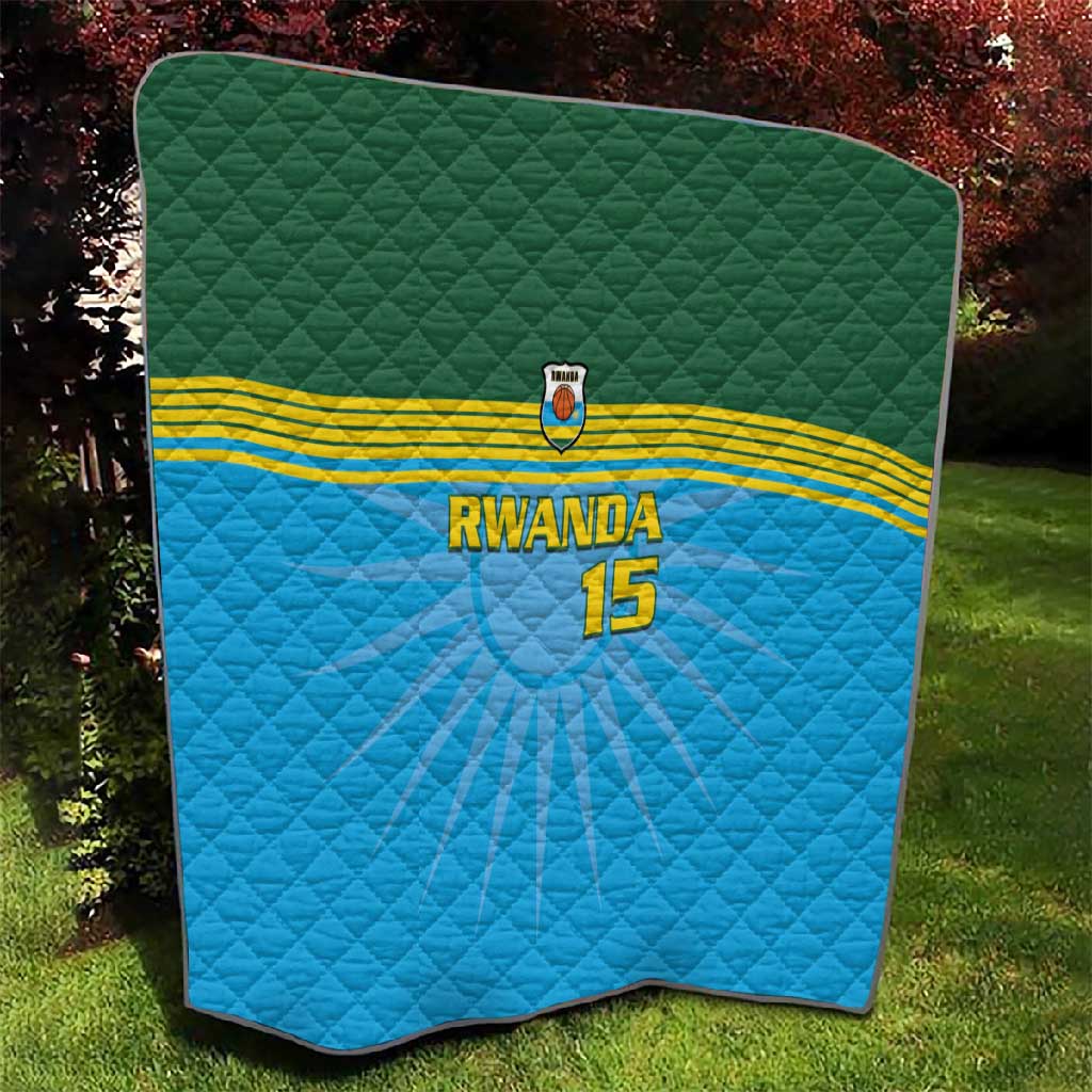 Afro Basketball Rwanda Custom Quilt Go Champions - African Pride