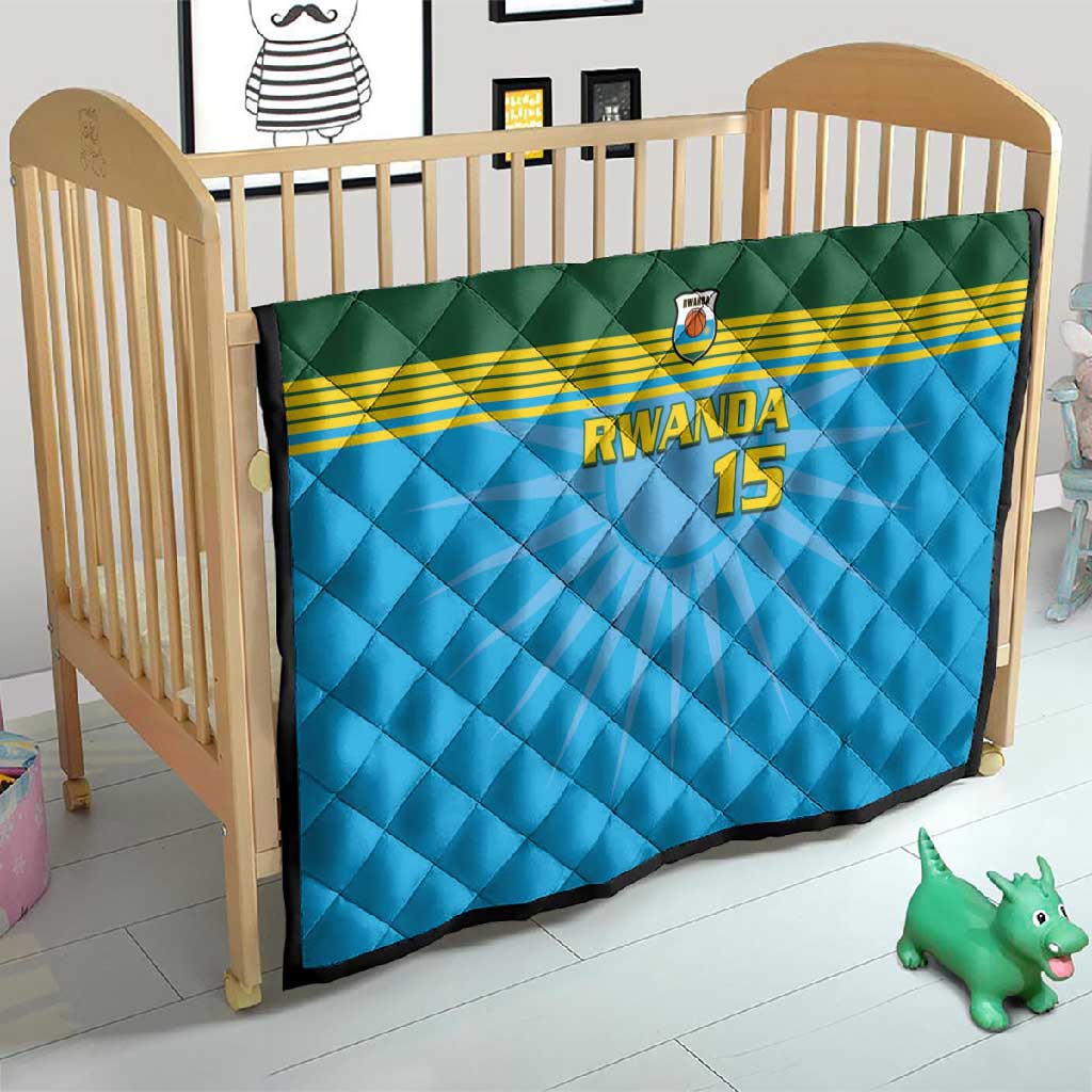 Afro Basketball Rwanda Custom Quilt Go Champions - African Pride