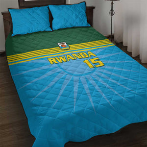 Afro Basketball Rwanda Custom Quilt Bed Set Go Champions - African Pride