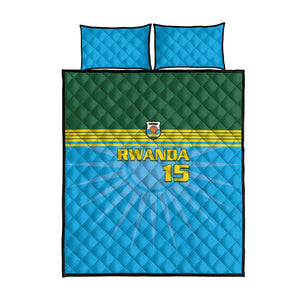 Afro Basketball Rwanda Custom Quilt Bed Set Go Champions - African Pride