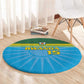 Afro Basketball Rwanda Custom Round Carpet Go Champions - African Pride