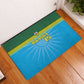Afro Basketball Rwanda Custom Rubber Doormat Go Champions - African Pride