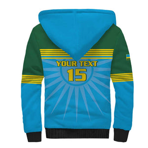 Afro Basketball Rwanda Custom Sherpa Hoodie Go Champions - African Pride