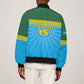 Afro Basketball Rwanda Custom Sleeve Zip Bomber Jacket Go Champions - African Pride