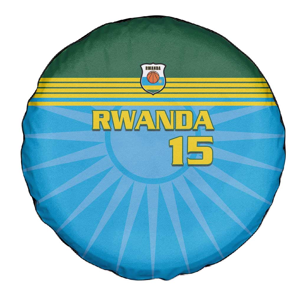 Afro Basketball Rwanda Custom Spare Tire Cover Go Champions - African Pride