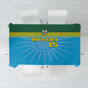 Afro Basketball Rwanda Custom Tablecloth Go Champions - African Pride